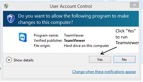 TeamViewer UAC